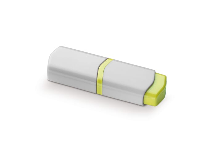 Surligneur publicitaire 75 MM Blanc / Jaune